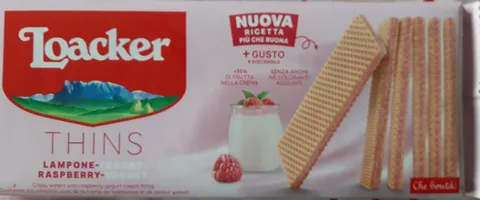 Loacker Thins - Lampone e yogurt